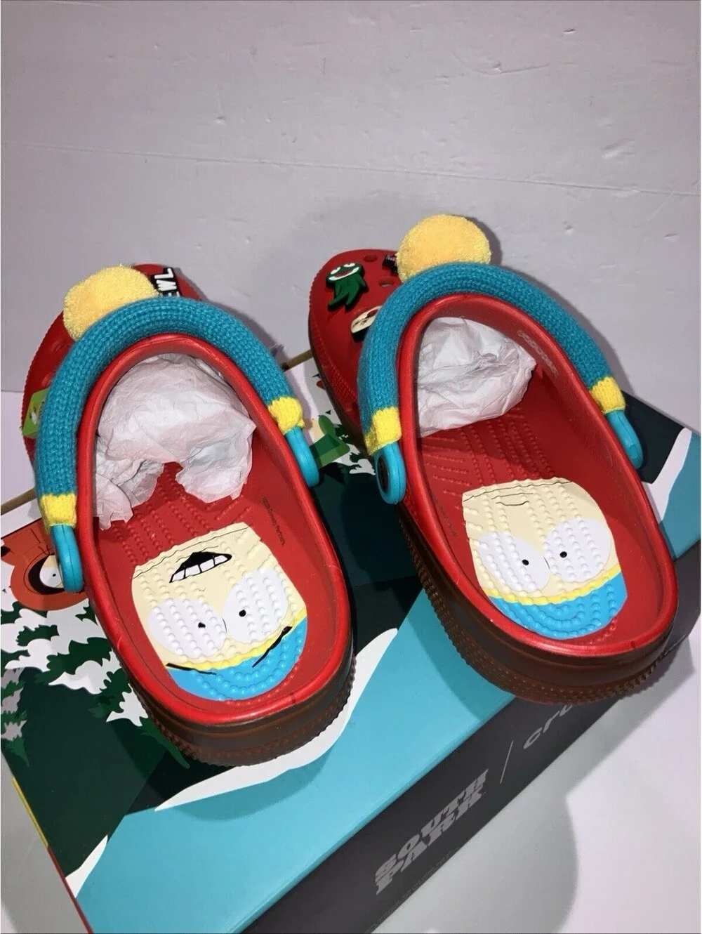 Crocs x South Park Cartman Classic Lined Slip-On Clogs Mens Size 8 Women 10 NEW